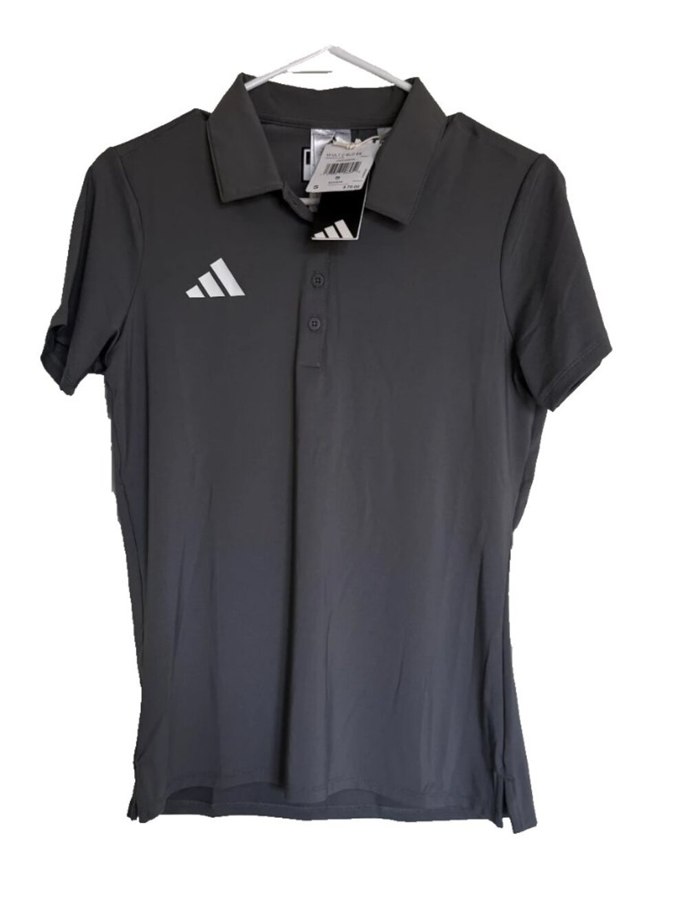Adidas Women's Classic Primegreen Golf Polo Shirt Size S Grey NWT